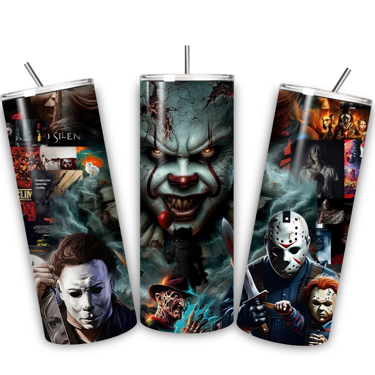 Halloween Horror Tumbler – 20 oz Skinny